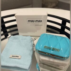 Authentic Miu Miu Quilted Mirror